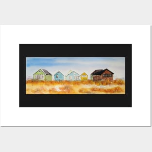 Beach Huts - Mudeford Spit Posters and Art